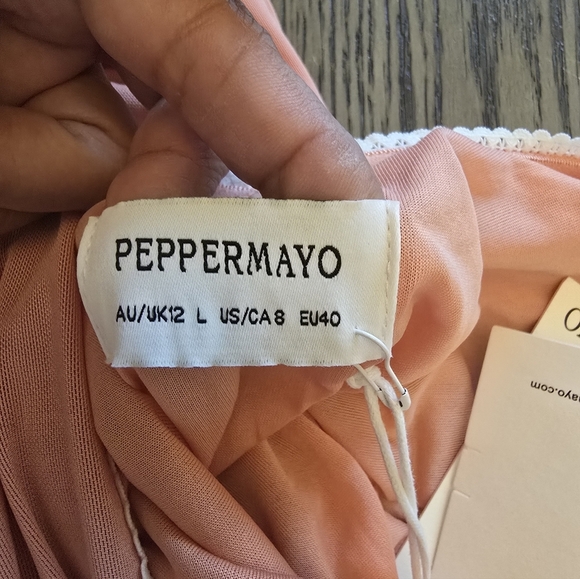 NWT Peppermayo Katiya Maxi Dress - Peach Size 8 - Picture 7 of 16